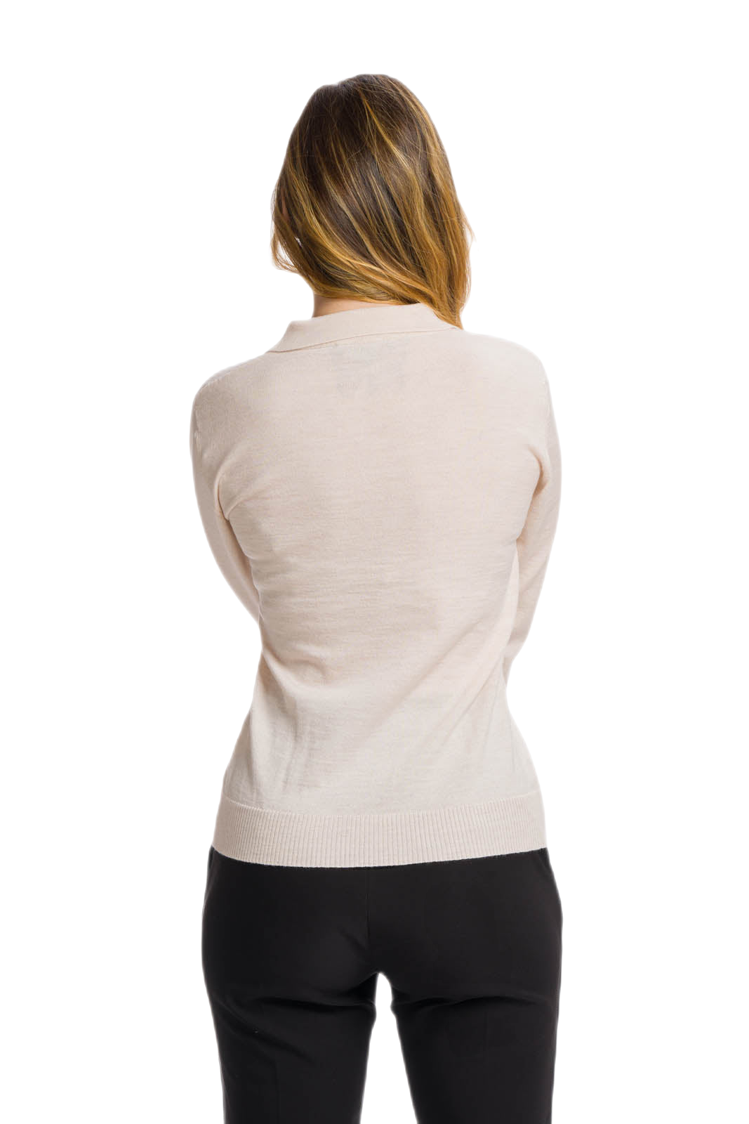 Polo donna beige