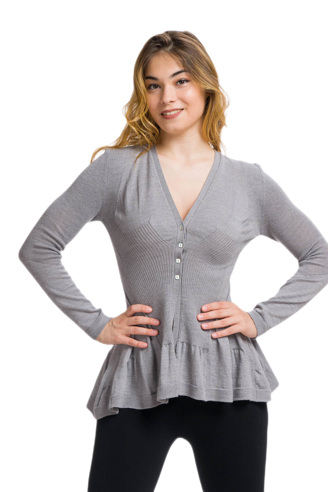 cardigan donna grigio