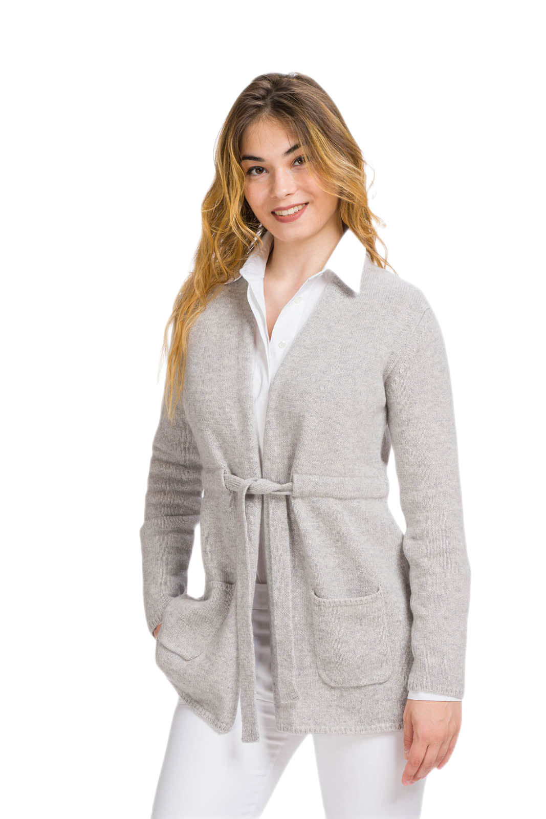 Women's wool and cashmere cardigan