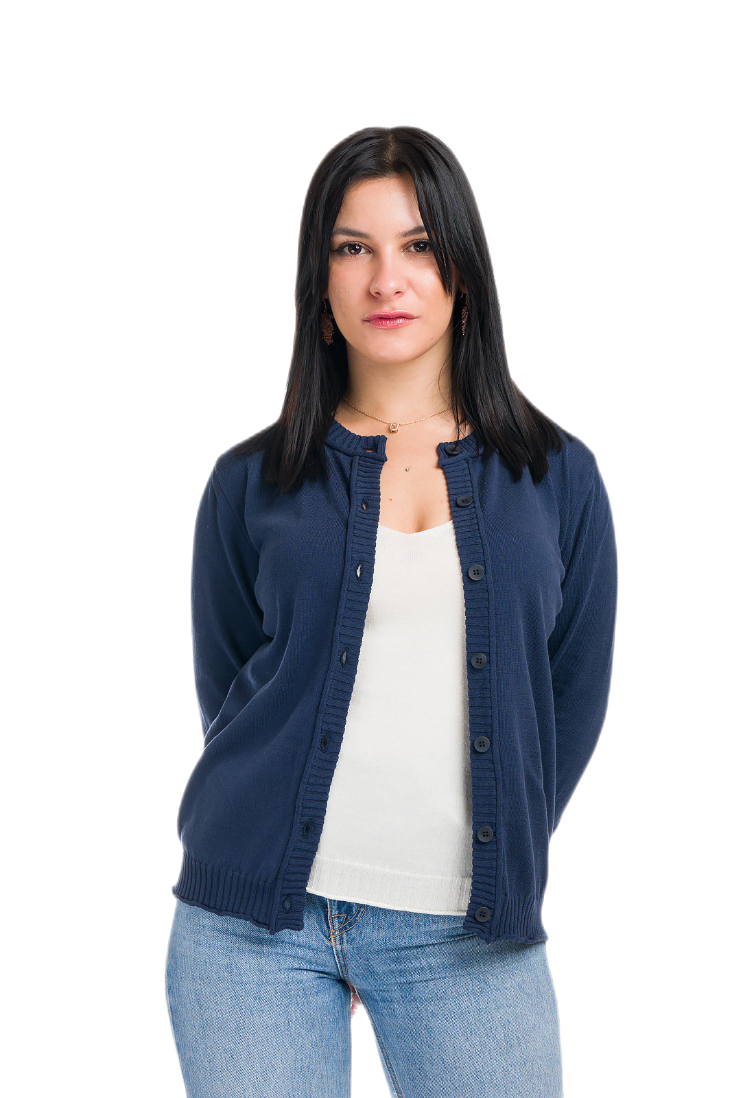 Cardigan leggero donna blu