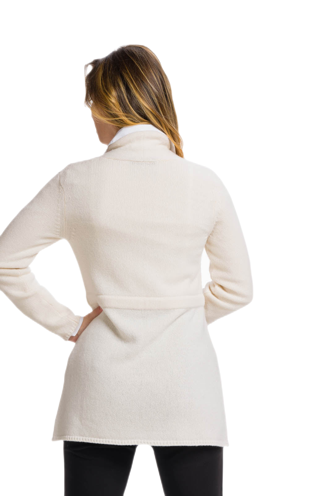 cardigan donna lungo bianco