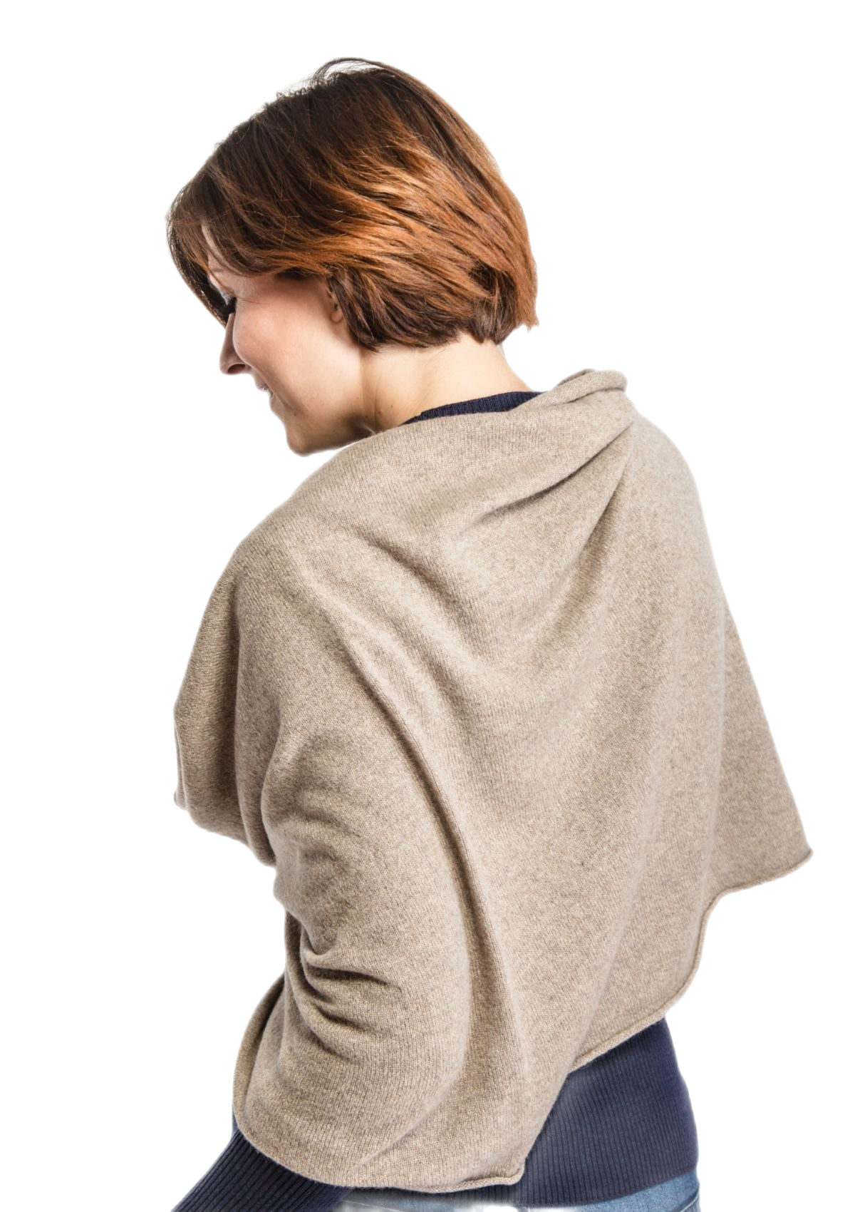 coprispalle in cashmere beige