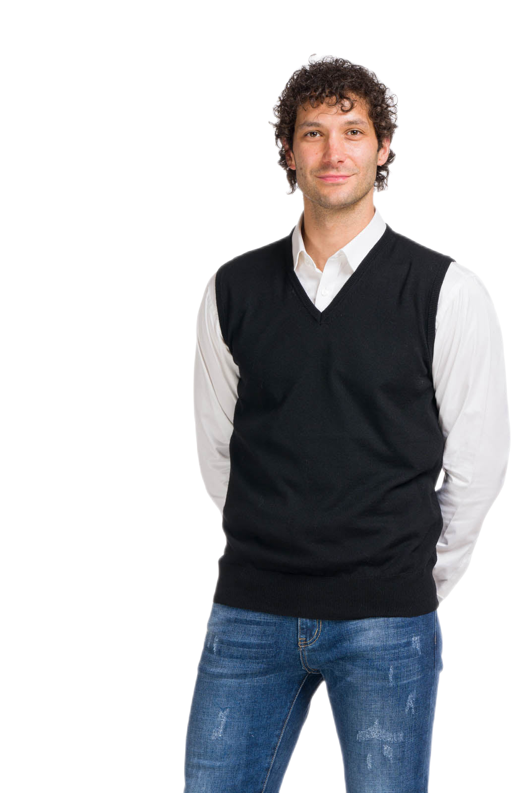 gilet uomo casual nero