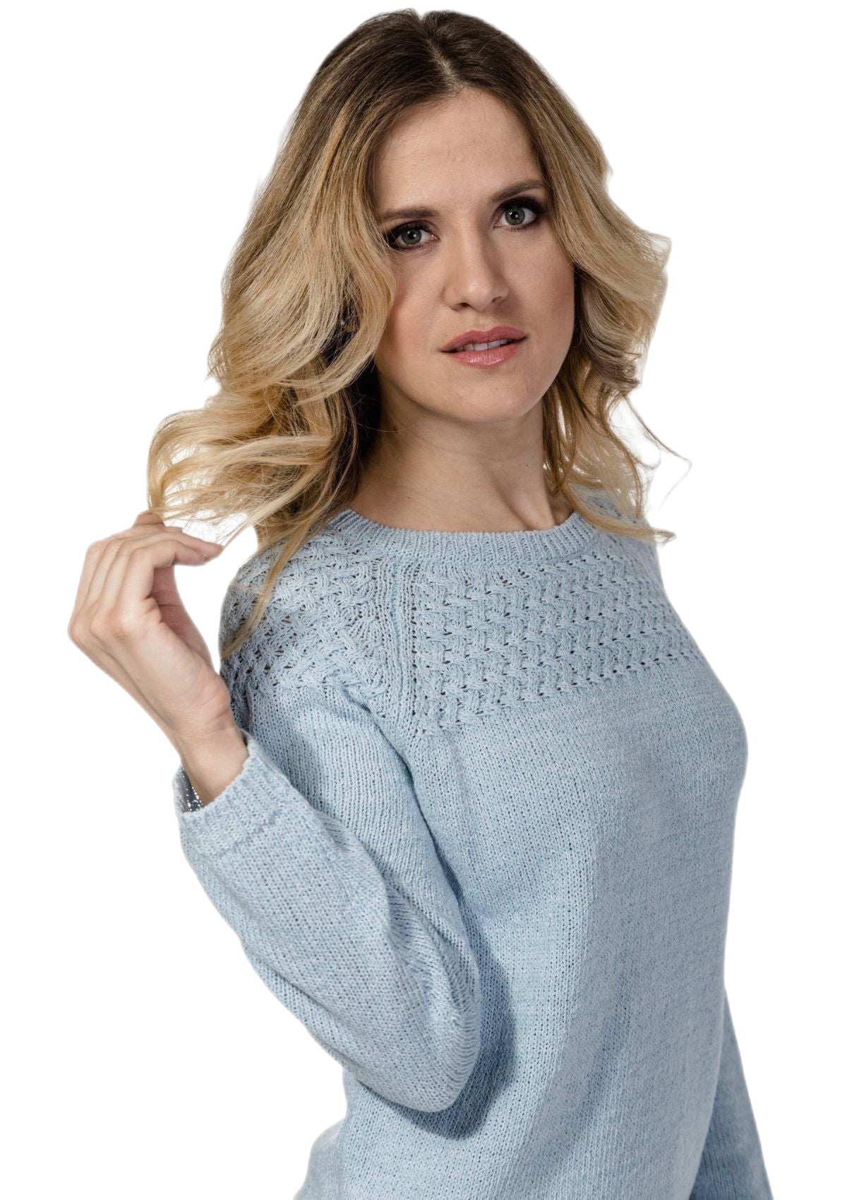 Susy maglia cotone manica lunga donna Made in Italy