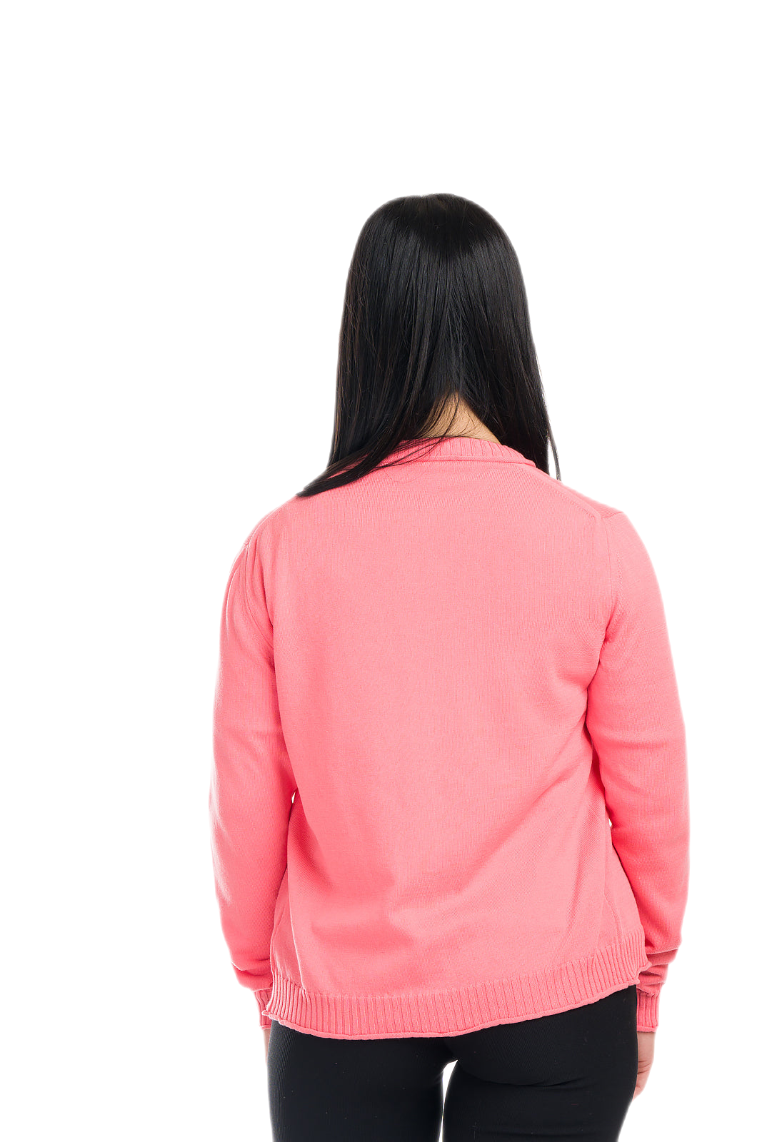 retro cardigan leggero donna mezza stagione rosa