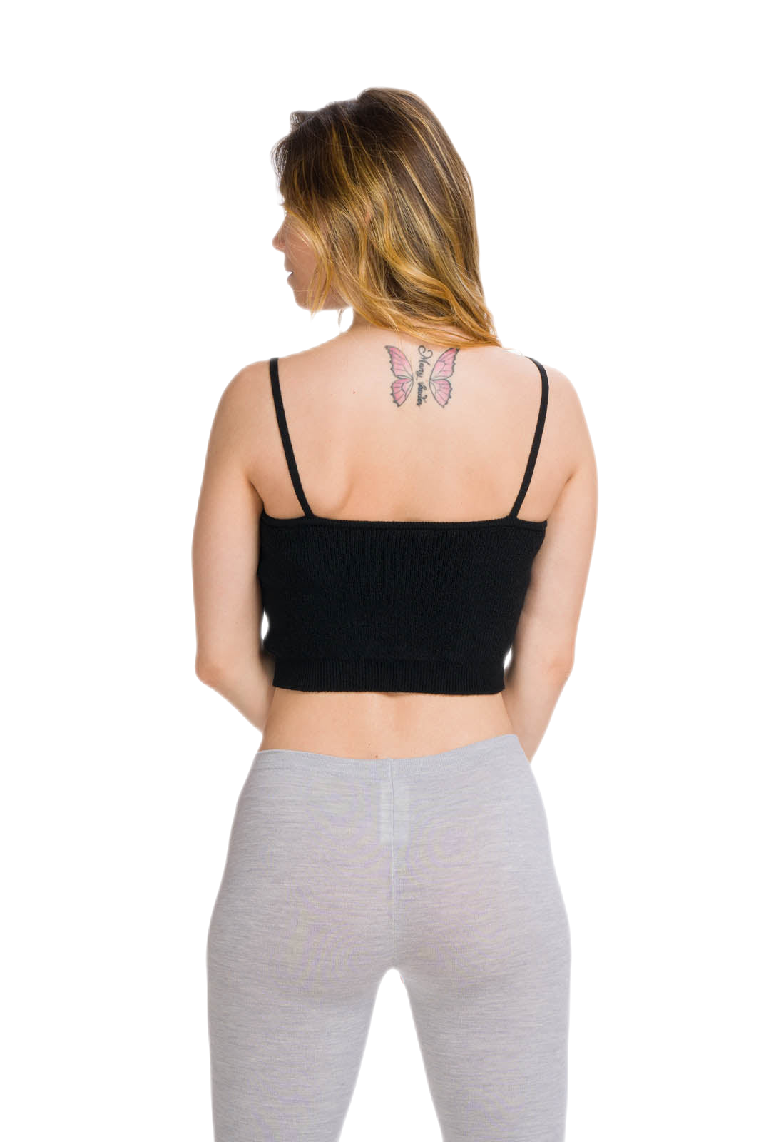 retro top in lana merino blu navy