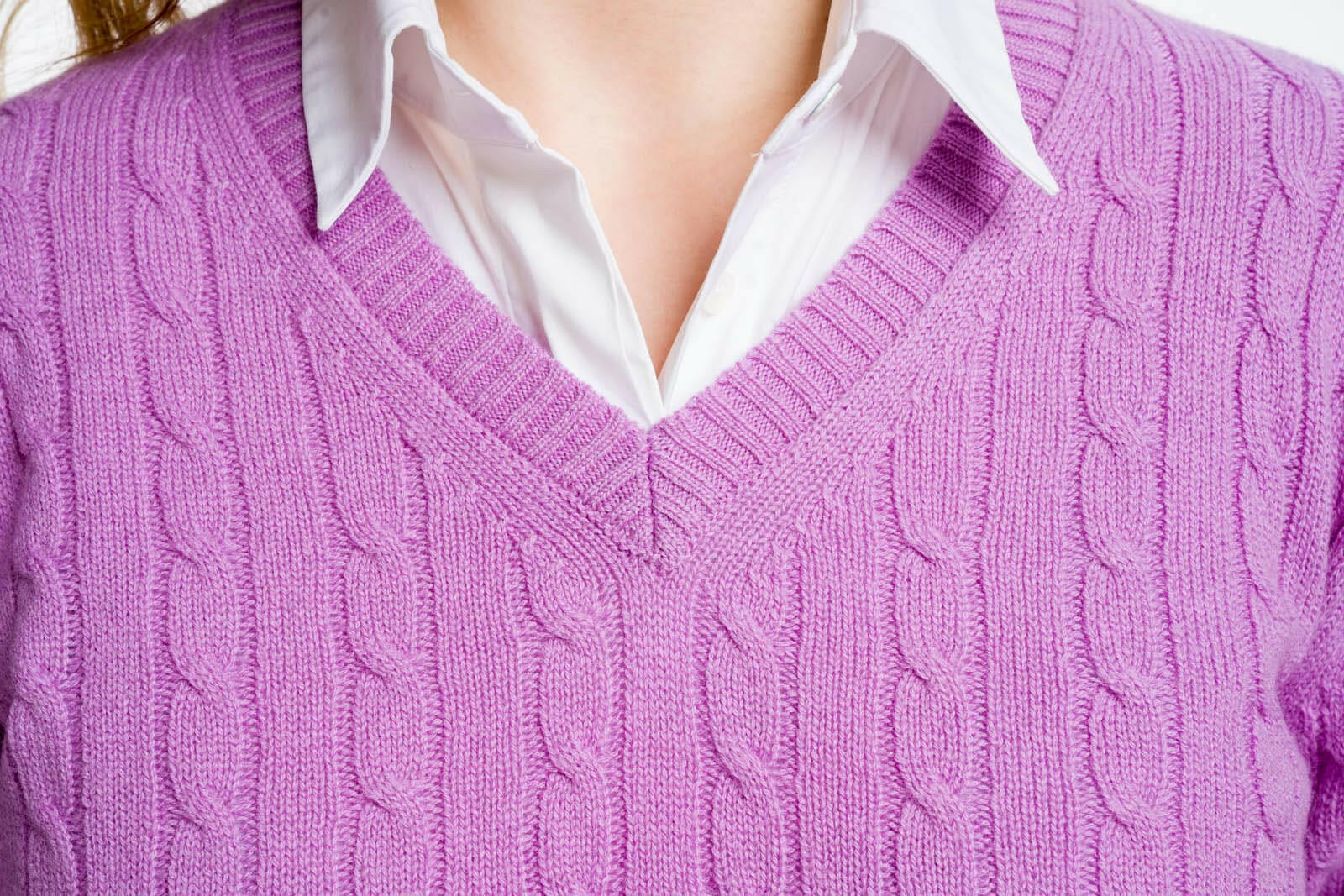 Maglia scollo V lilla Teresa