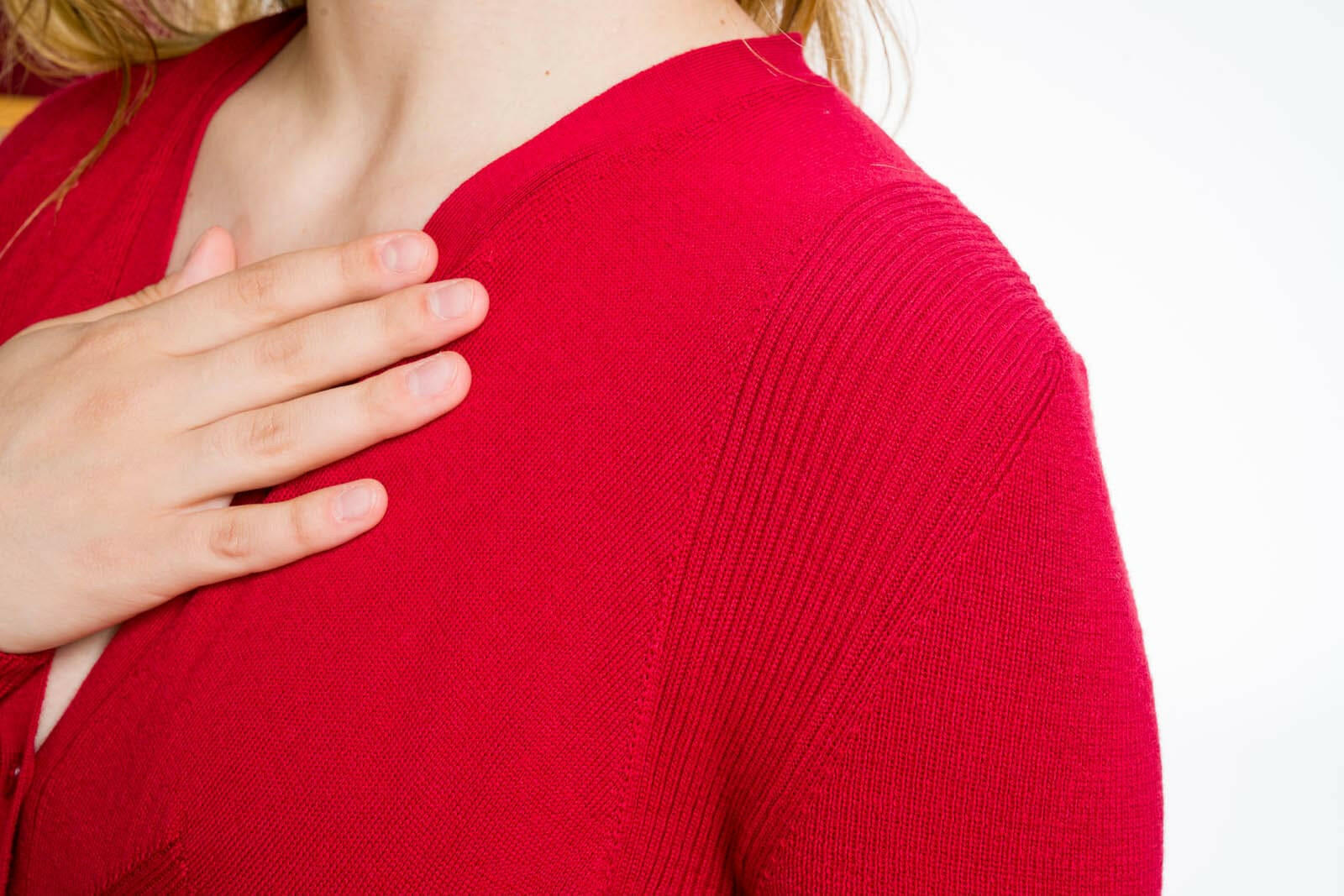 cardigan rosso donna