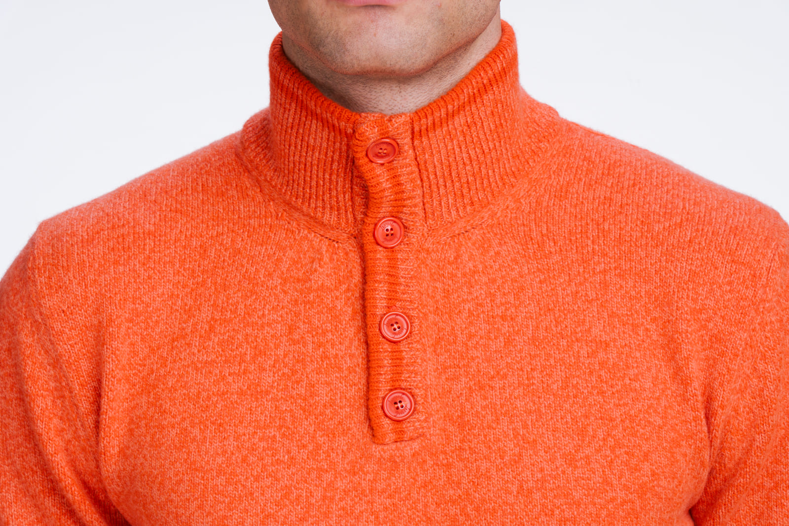 collo alto maglione uomo cashmere