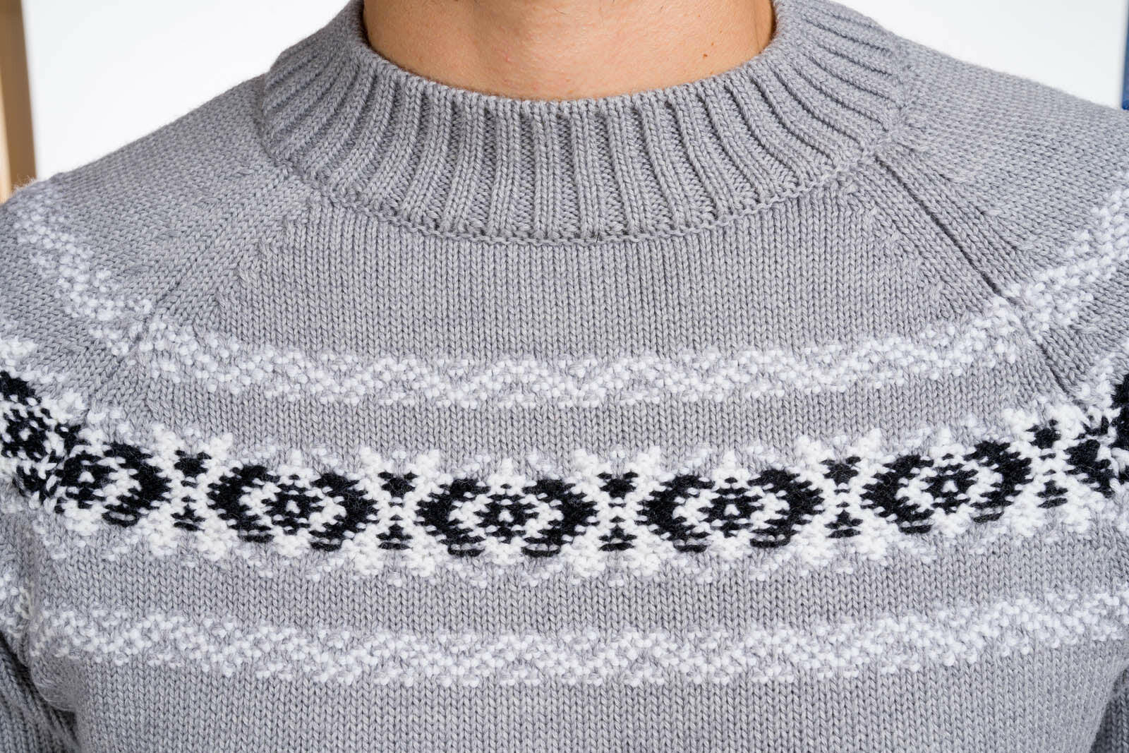 maglia uomo raglan grigia