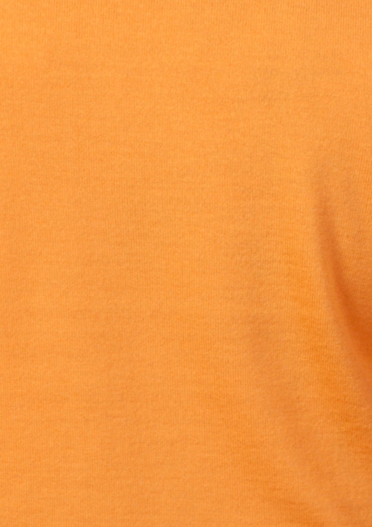maglione uomo scollo a v arancio