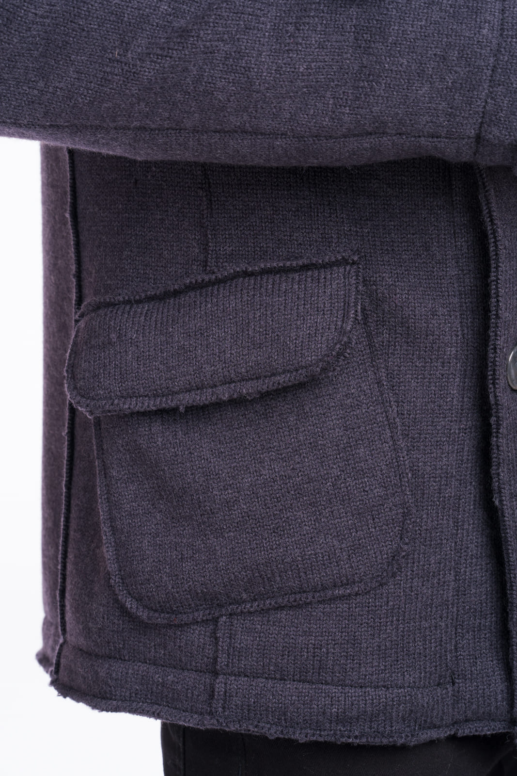 tasca giacca uomo in pura lana vergine merino blu