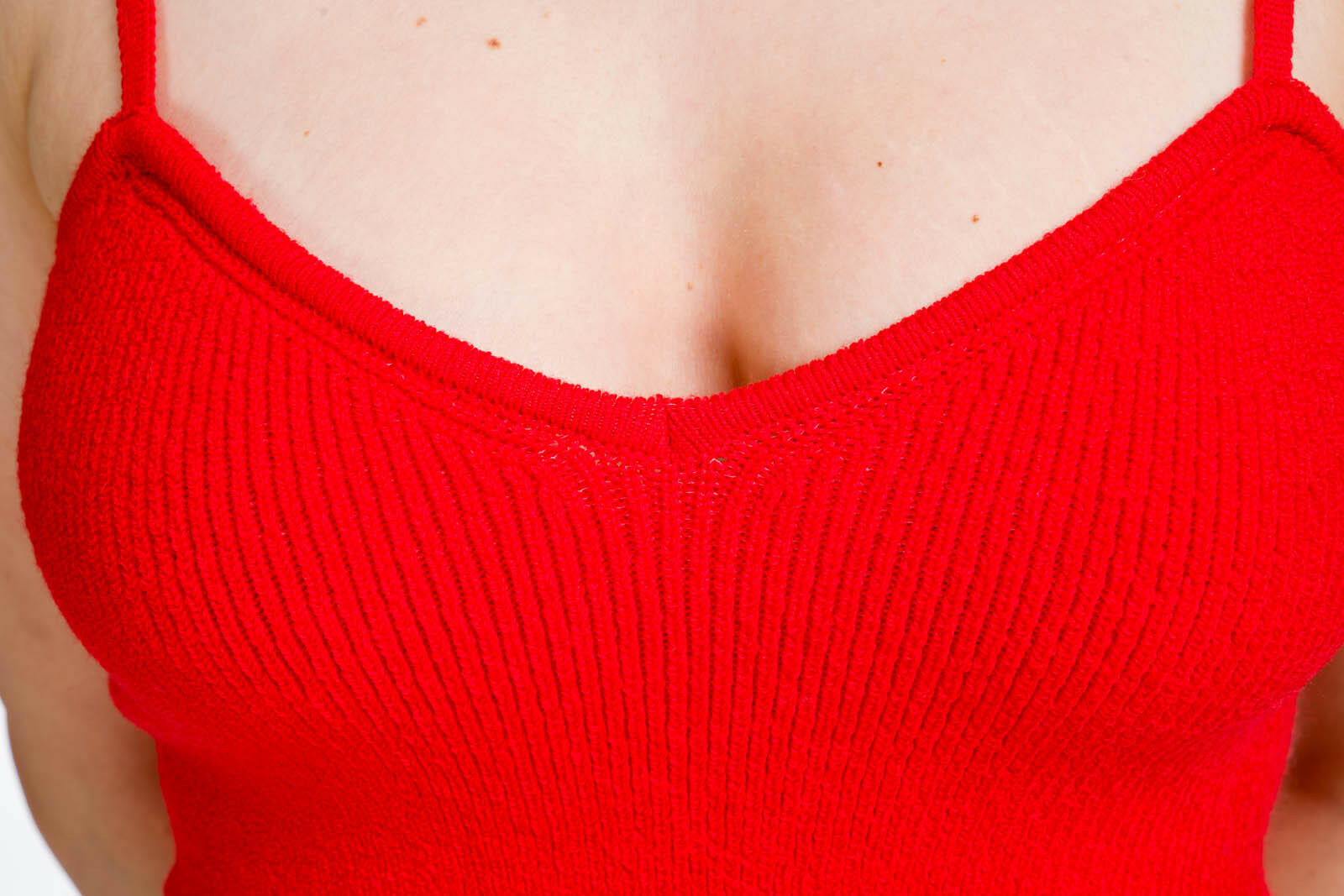 top in lana rosso per ragazza