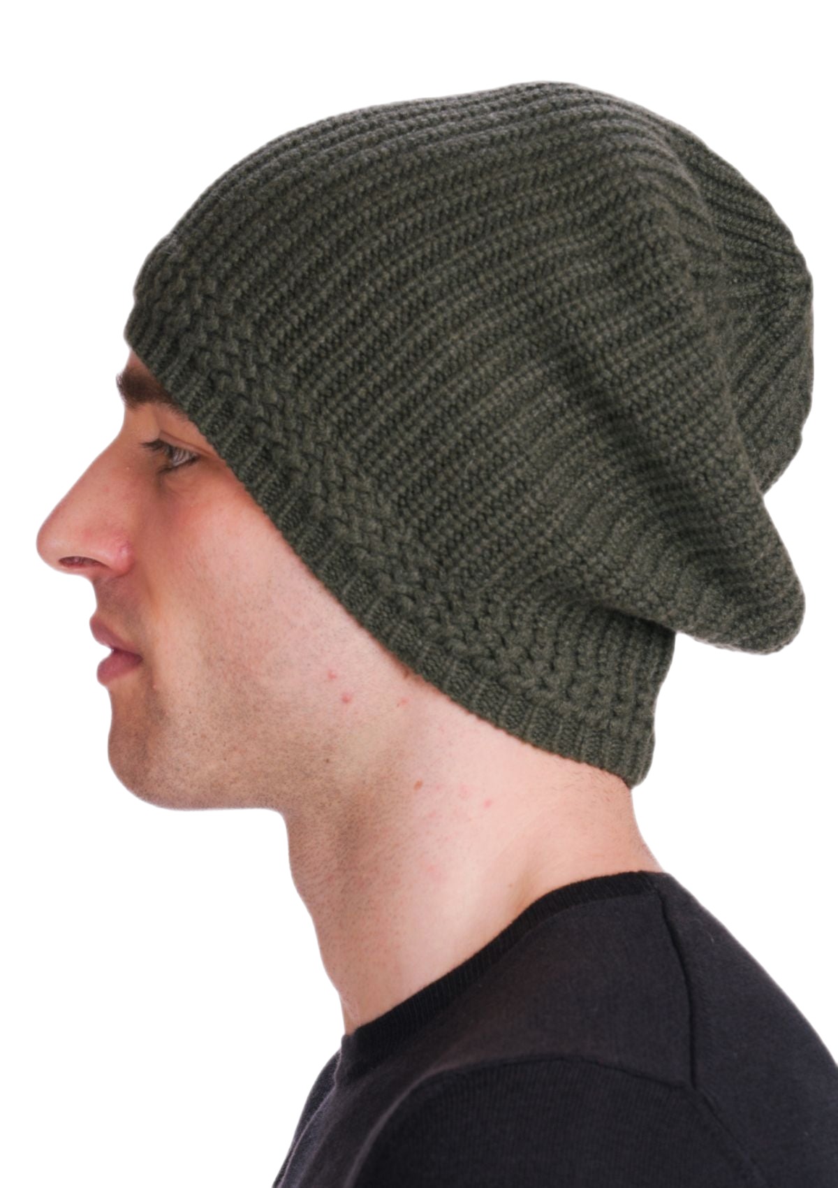 Men's Hat in Merino Wool and Cashmere