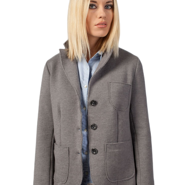 Women's jacket in double fabric of extra-fine merino wool Dallia
