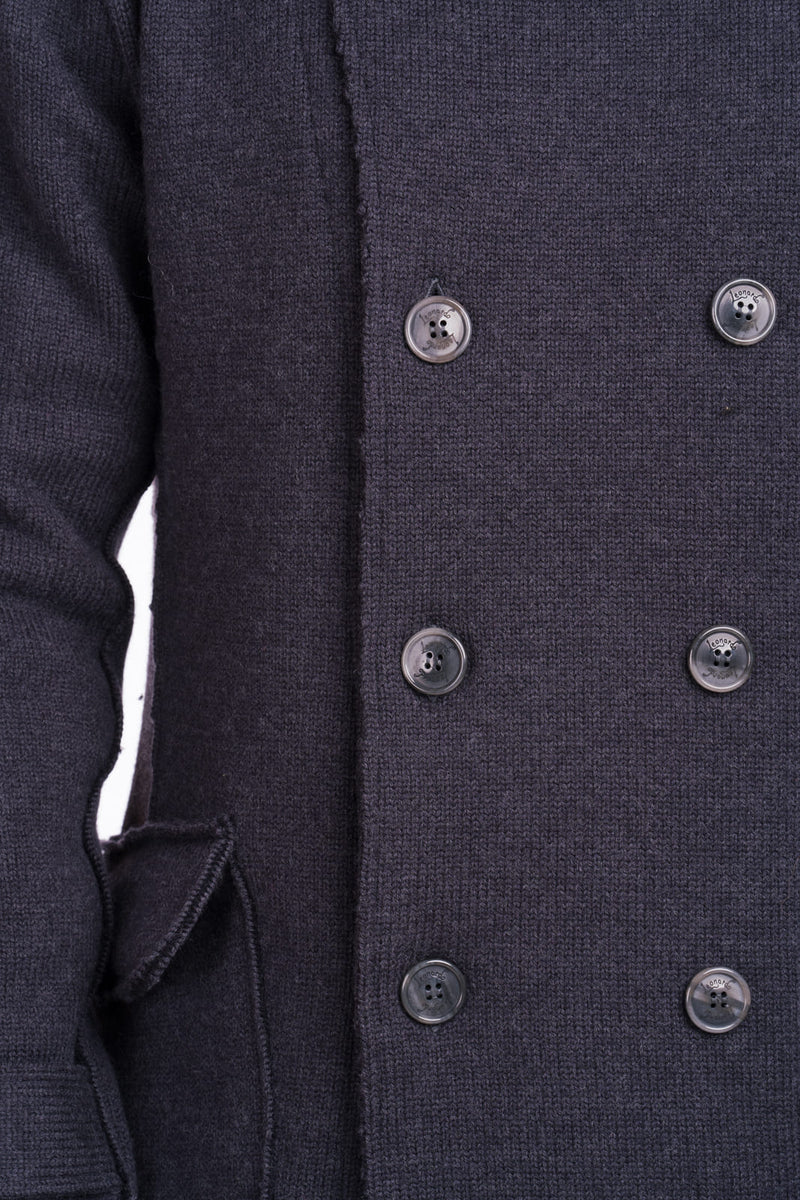 bottoni giacca uomo in pura lana vergine merino blu