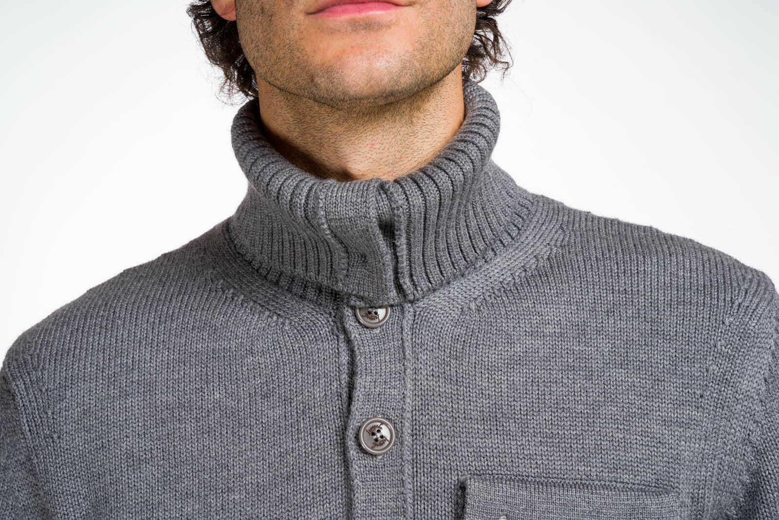 Maglione bottoni uomo best sale